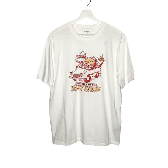 Old Navy Other - Old Navy Life In The Fast Lane Fast Food T-Shirt Medium NWT